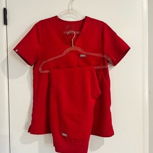 Red Figs Scrub Joggers